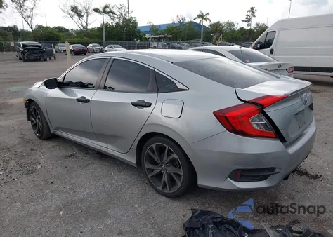 2019 Honda Civic Sport z USA, uszkodzony, nr VIN 2HGFC2F87KH604607